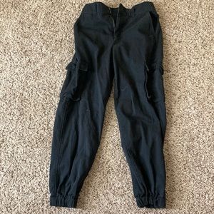 Black cargo pants